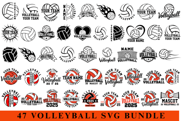 47 Volleyball Svg Bundle: A Practical Resource for Creators and Small Business Owners