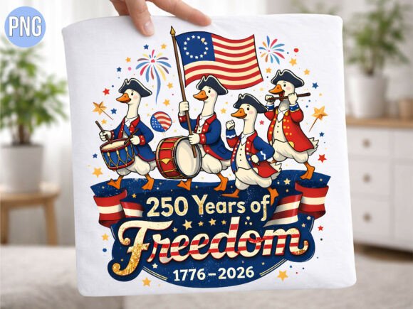Celebrating 250 Years of Freedom USA Goose PNG Shirt: A Modern Design Asset for Creators