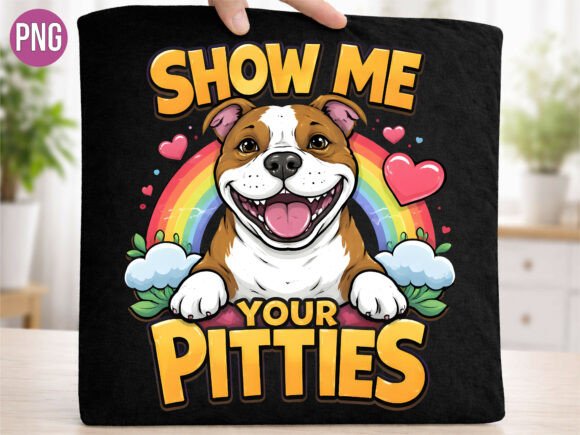 Elevating Creative Projects with High-Quality Digital Design: The Appeal of Funny Show Me Your Pitties Dog Love PNG