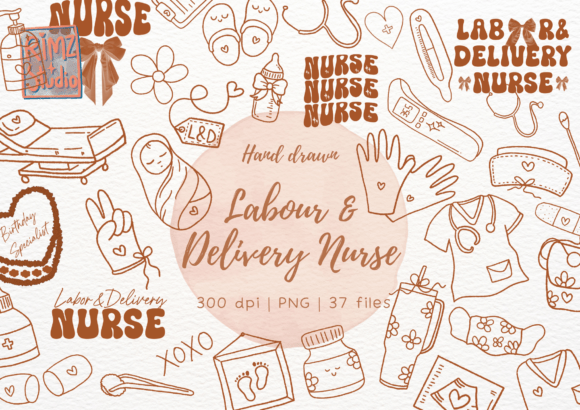 Labor and Delivery Nurse Doodle Clipart: A Practical Guide for Creators