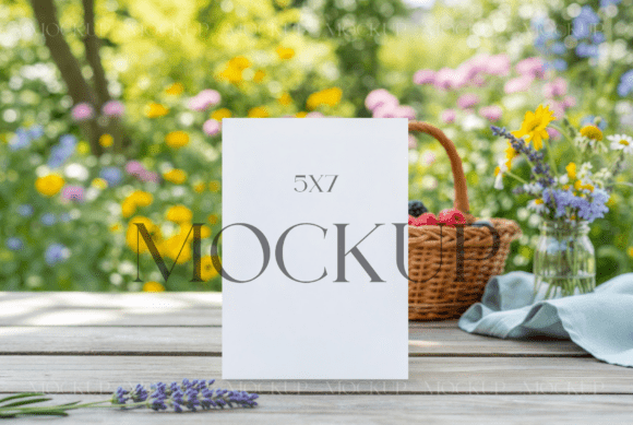 Minimalist Summer Invitation Mockup